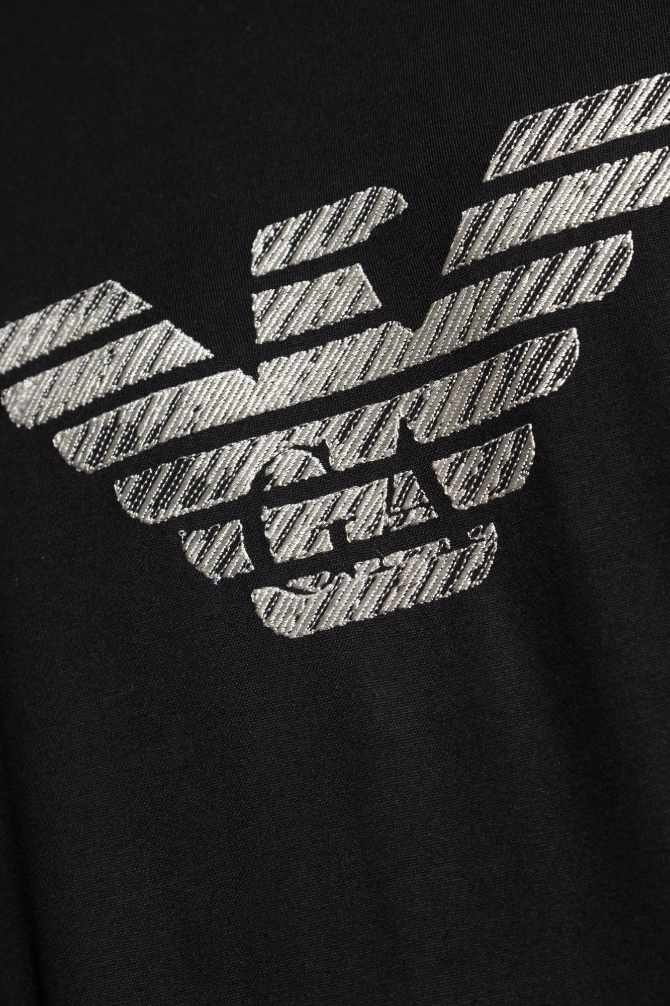 Black T-shirt from the Sustainability collection Emporio